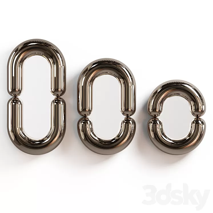 Mustache – Zodiac Mirror Platinum 3D Model Mustache – Zodiac Mirror Platinum 3D Model