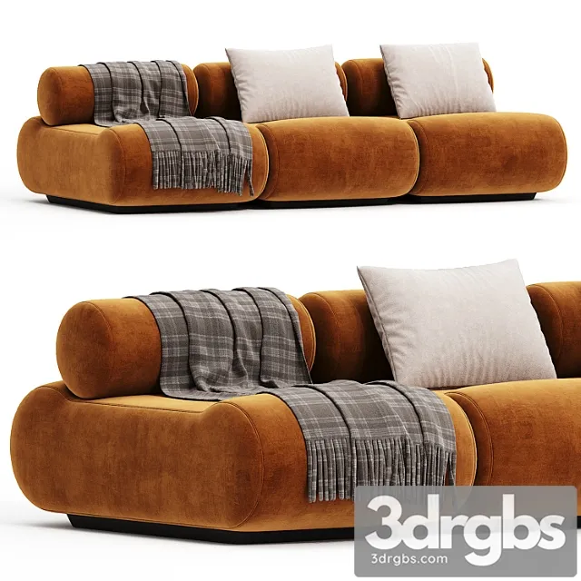 Mustard Klaus Uredat Corbi Trio Sofa for Cor 3D Model Download