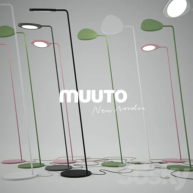 Muuto _ Leaf Lamp floor 3D Model Muuto _ Leaf Lamp floor 3D Model