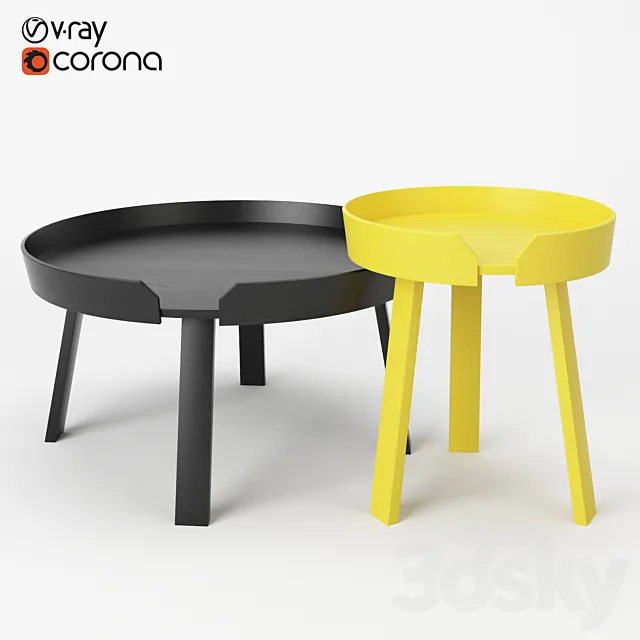 Muuto Around Tables 3DModel Muuto Around Tables 3DModel