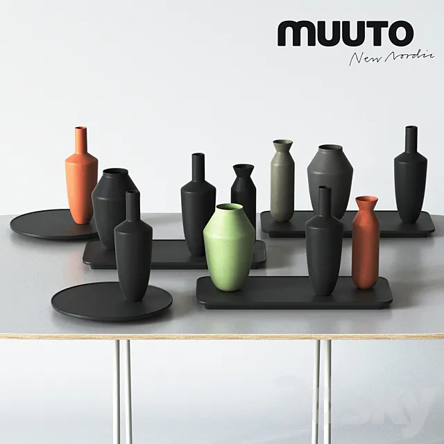 Muuto BALANCE vases set 3D Model