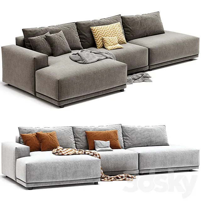 MUUTO Connect Modular 3 Seater Sofa by Muuto 3D Model