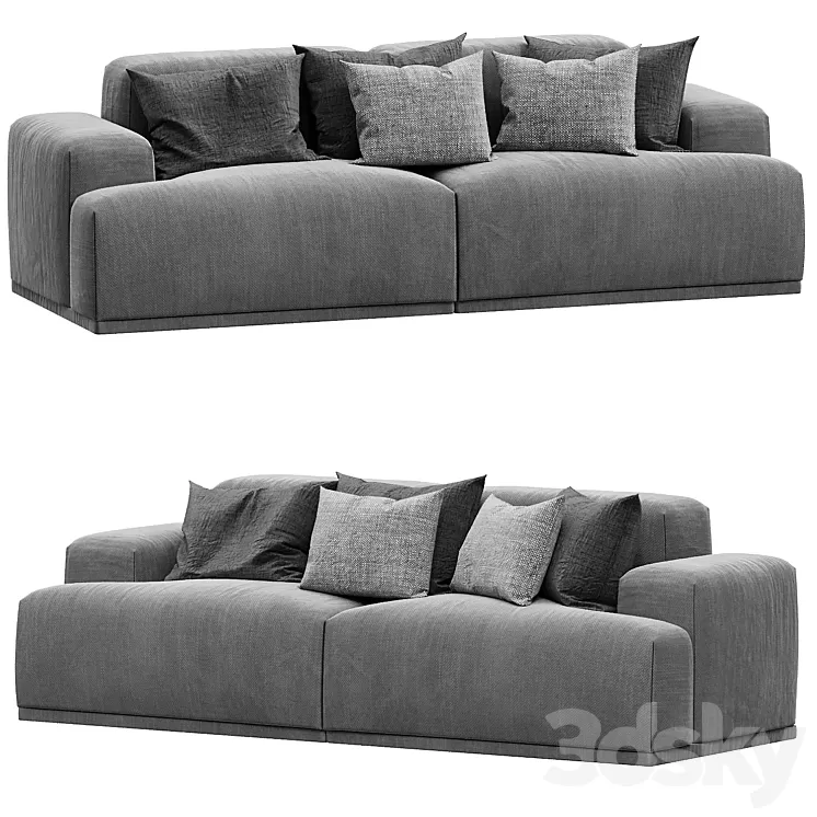 Muuto Connect Sofa Lounge by Anderssen 3D Model Free Download