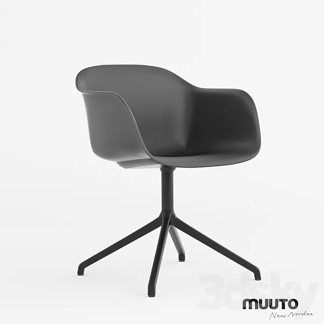 Muuto – FIBER – SWIVEL BASE _ Iskos Berlin 3D Model