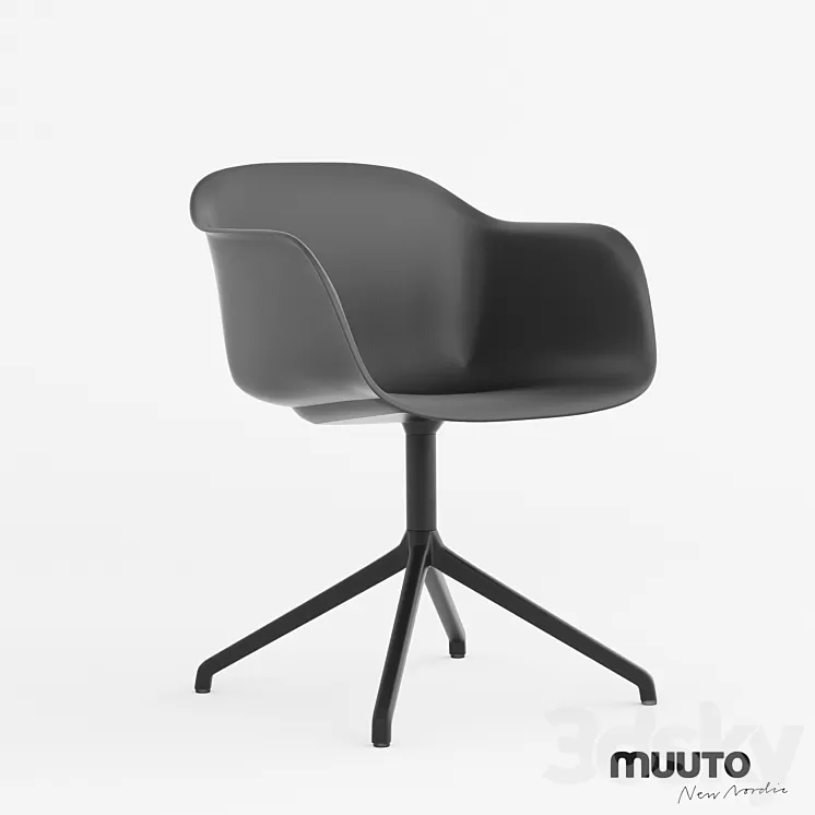 Muuto – FIBER – SWIVEL BASE \/ Iskos Berlin 3D Model
