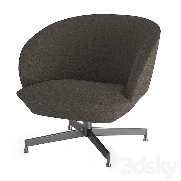 MUUTO. Oslo lounge chair. 3D Model Free Download