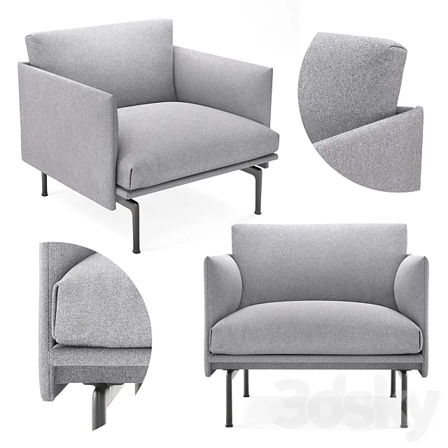 Muuto Outline Studio Chair 3D Model