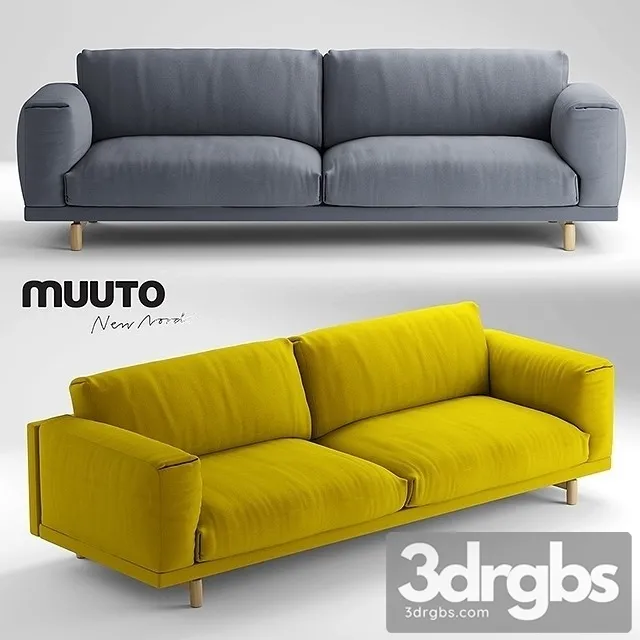 Muuto Rest Seater 3D Model Download