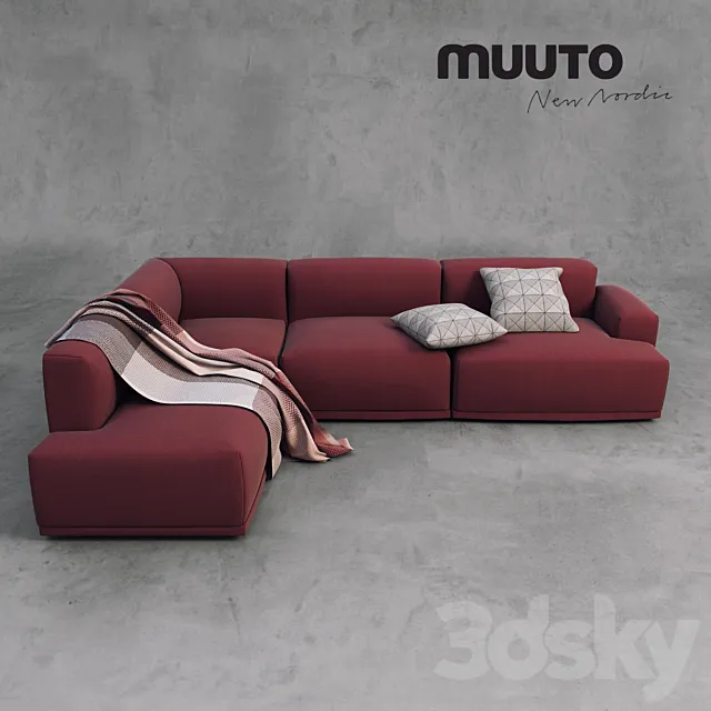 Muuto Sofa & Accessories 3D Model Muuto Sofa & Accessories 3D Model