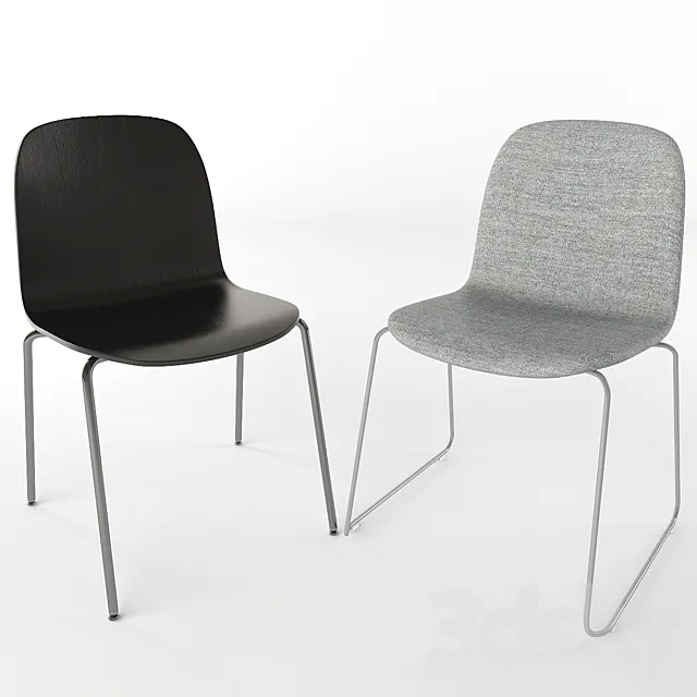 Muuto. Visu Sled Base chair. 3D Model Muuto. Visu Sled Base chair. 3D Model