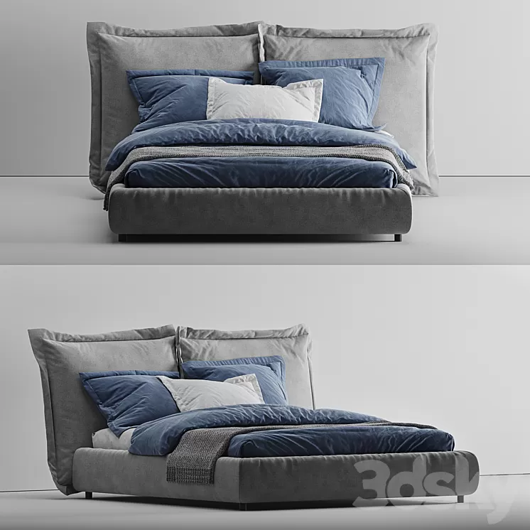 My home collection Face bed 3D Model