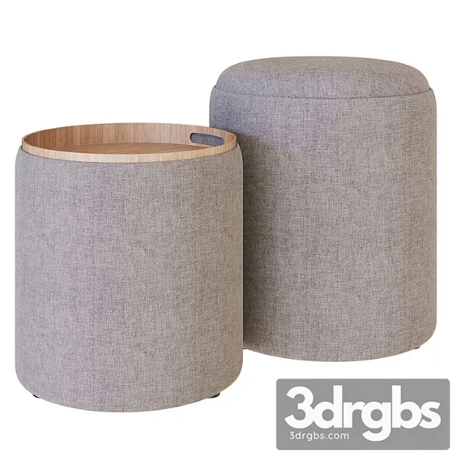 My interno. set of 2 scandi ottomans (small + big) My interno. set of 2 scandi ottomans (small + big)