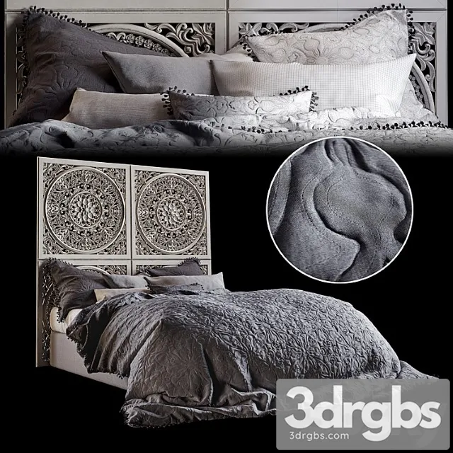 Myhouse plain comforter duvet covers 2 3D Model Download