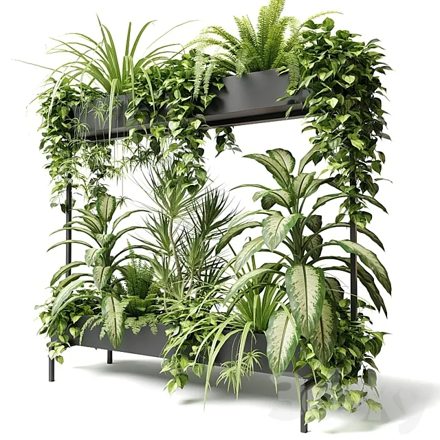 Mynthe rectangular two-storey planter 3D Model Mynthe rectangular two-storey planter 3D Model