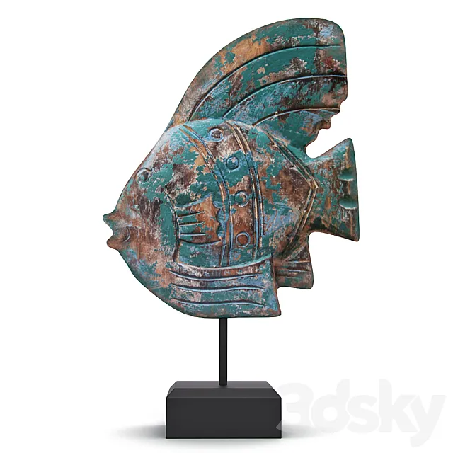 Mystic Fish Decor 3D Model Mystic Fish Decor 3D Model