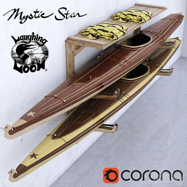 Mystic star kayak 3D Model