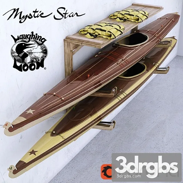 Mystic star kayak 3D Model Download