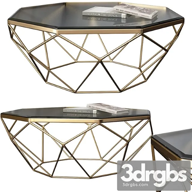 Mystique glass-top coffee table 2 3D Model Download Mystique glass-top coffee table 2 3D Model Download