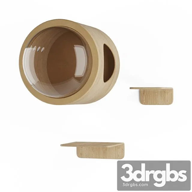 Myzoo – spaceship gamma + lack lodge for a cat and a shelf Myzoo – spaceship gamma + lack lodge for a cat and a shelf