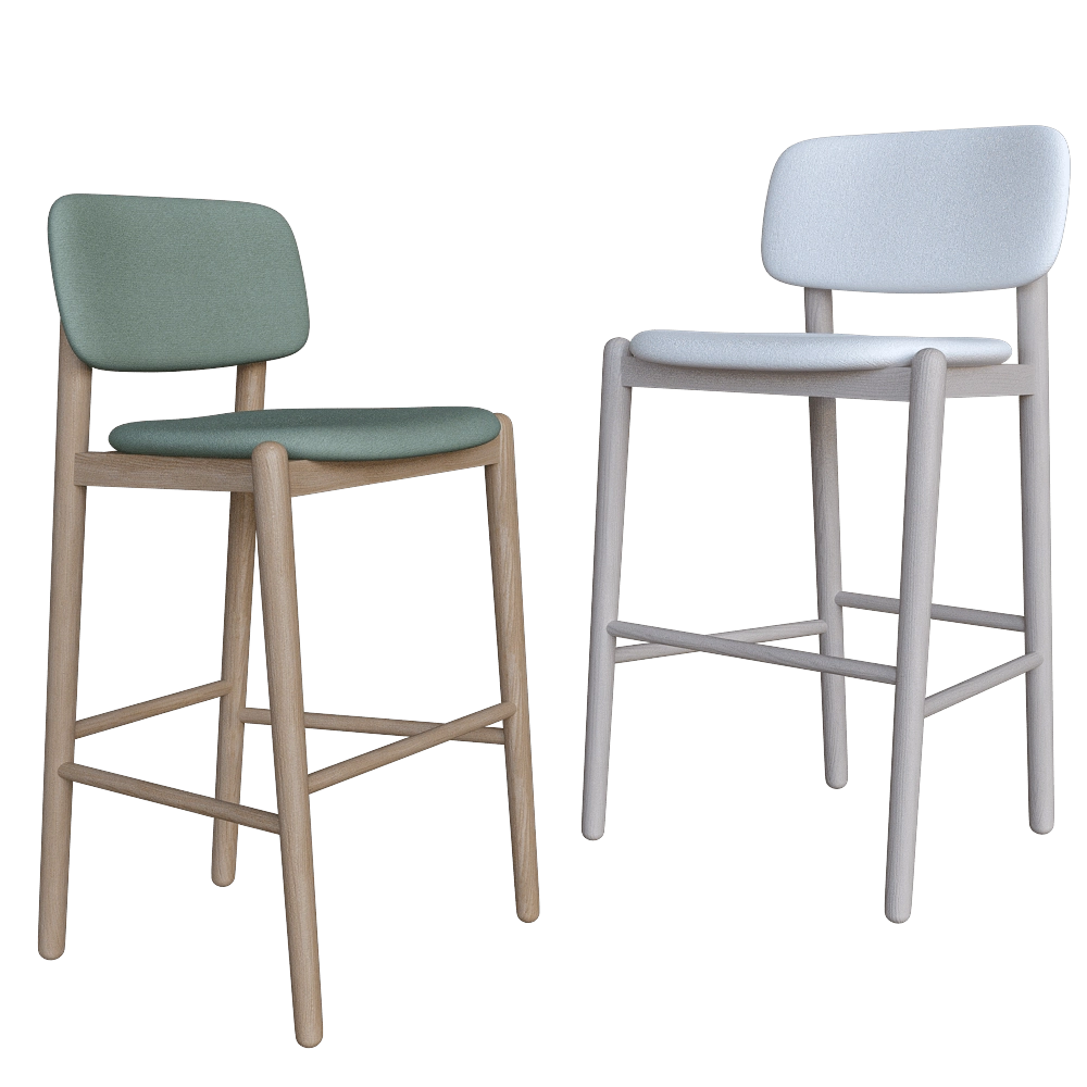 MZPA – Barstool Mild without armrests and soft back 3D Model MZPA – Barstool Mild without armrests and soft back 3D Model