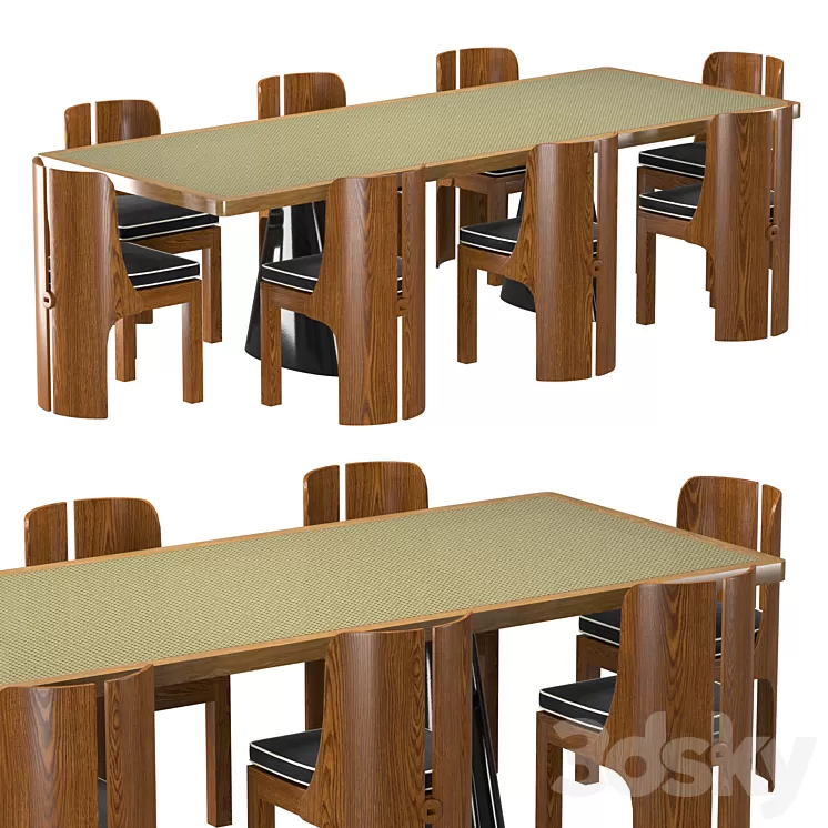 N 341 – 172 DINING CHAIR TABLE BY RUEMMLER 3D Model N 341 – 172 DINING CHAIR TABLE BY RUEMMLER 3D Model