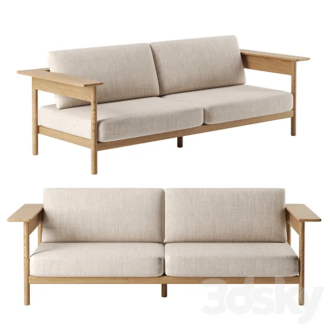 N-S01 Sofa by Karimoku Case Study 3D Model N-S01 Sofa by Karimoku Case Study 3D Model