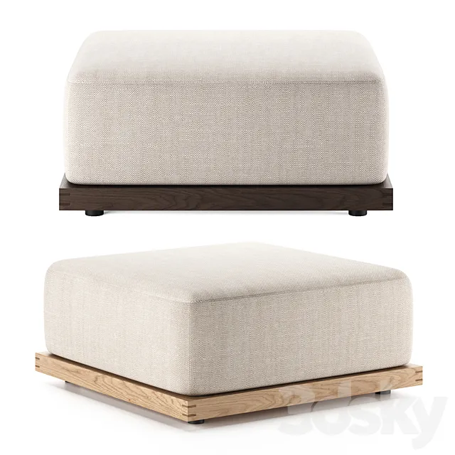 N-S02 Ottoman by Karimoku Case Study 3D Model N-S02 Ottoman by Karimoku Case Study 3D Model
