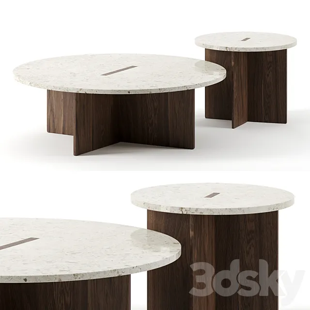 N-ST01 coffee tables by karimoku case study 3DModel - 3DSKY Decor Helper