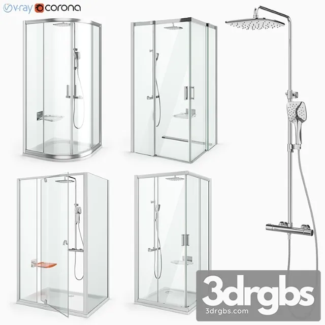 Nabor Dushevykh Kabin Ravak Set 29 3D Model Download Nabor Dushevykh Kabin Ravak Set 29 3D Model Download