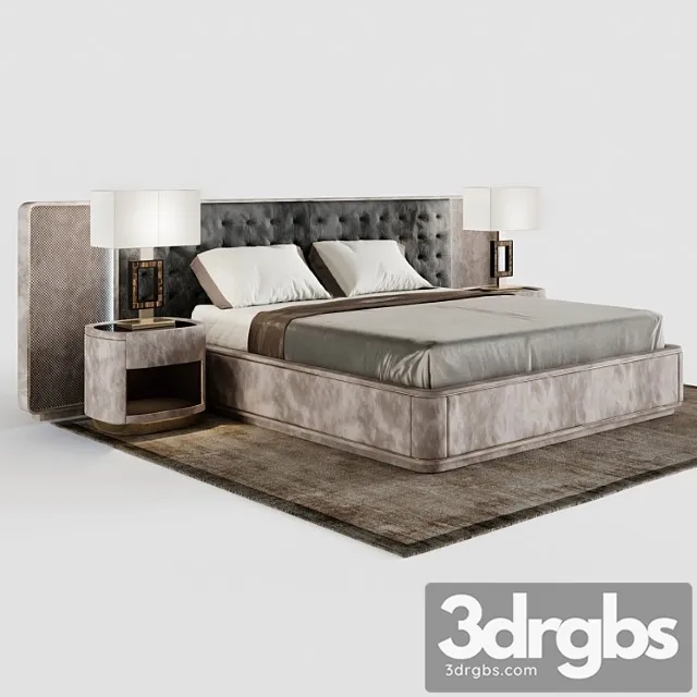 Nabor Krovat Visionnaire Ripley Tumba Skiba Lampa Turfing 3D Model Download