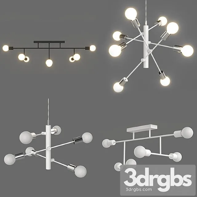 Nabor Liustr Eglo 2 3D Model Download