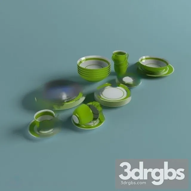 Nabor Posudi 3D Model Download