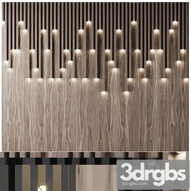 Nabor Stenovykh Panelei 2 3D Model Download