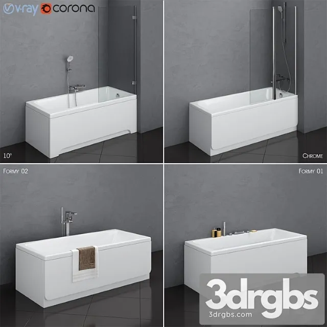 Nabor Vann Ravak Set 13 10deg Chrome Formy 01 Formy 02 3D Model Download