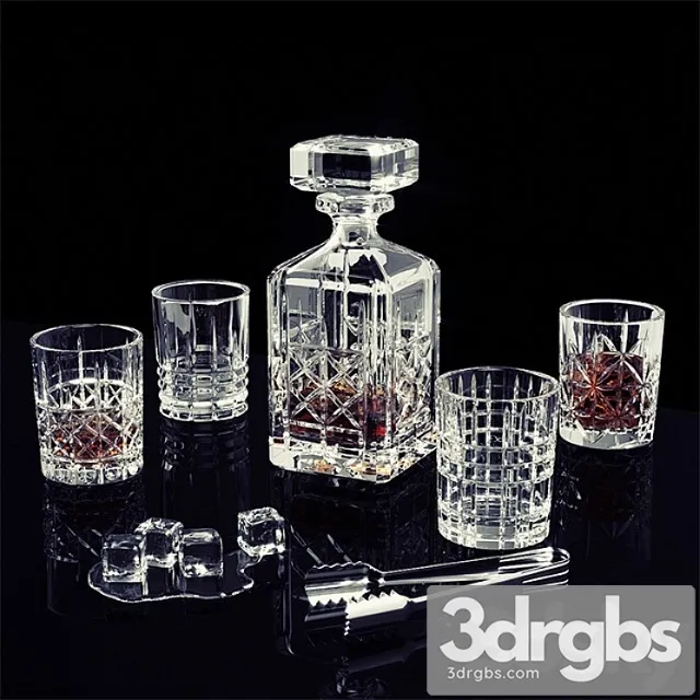 Nachtmann highland whiskey set 3D Model Download