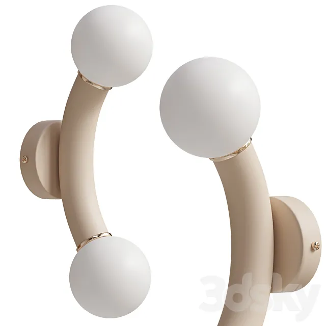 Naila Wall Light. Ivory 3DModel Naila Wall Light. Ivory 3DModel
