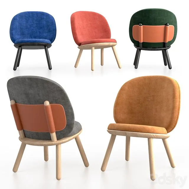 Naive Low Chair by Emko 3D Model Naive Low Chair by Emko 3D Model