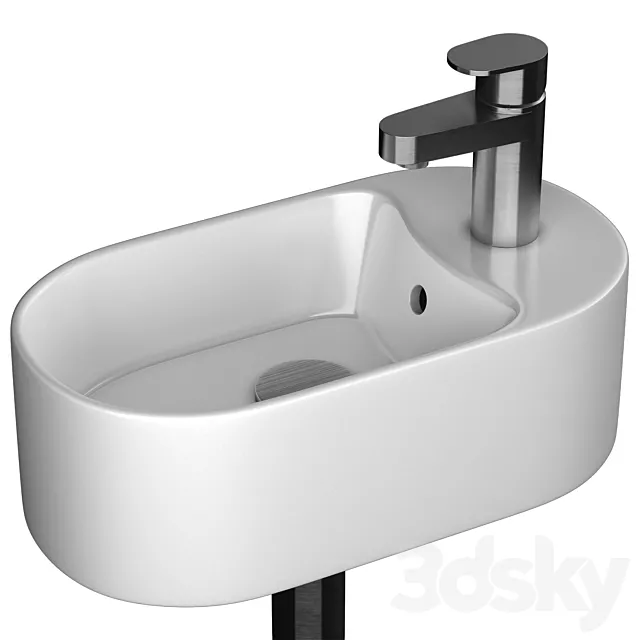 Nameeks Scarabeo Seventy Mini Sink & Roper Rhodes Stream Mini Mixer 3D Model Nameeks Scarabeo Seventy Mini Sink & Roper Rhodes Stream Mini Mixer 3D Model