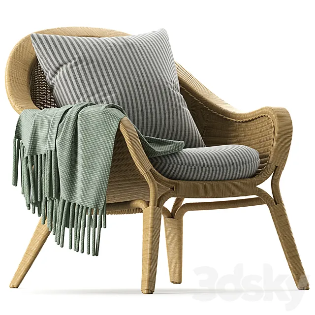 Nanna ditzel armchair 3D Model Nanna ditzel armchair 3D Model