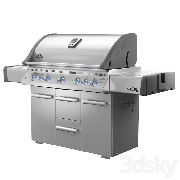 Napoleon LEX 730 RSBI gas grill BBQ 3D Model