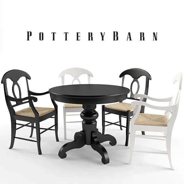 Napoleon Rush Seat Chair 3D Model Napoleon Rush Seat Chair 3D Model