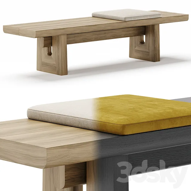 NARA bench – Poliform 3DModel NARA bench – Poliform 3DModel