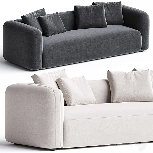 Nara Sofa Gibson Wheat 3D Model