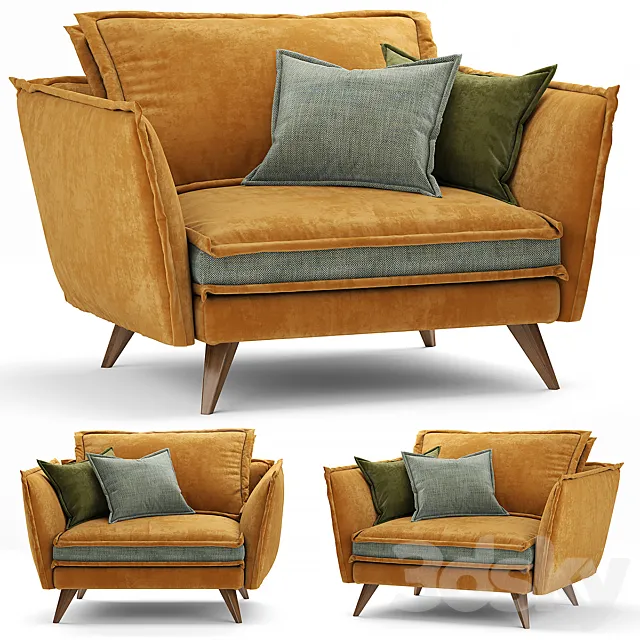 naroznik leone armchair 3D Model naroznik leone armchair 3D Model