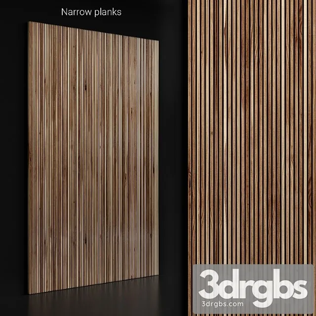 Narrow planks 3D Model Download