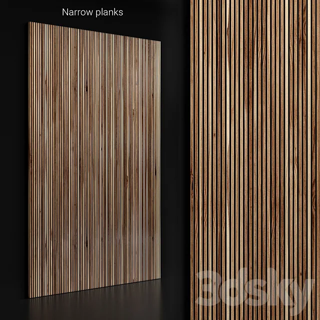 Narrow planks 3DModel Narrow planks 3DModel