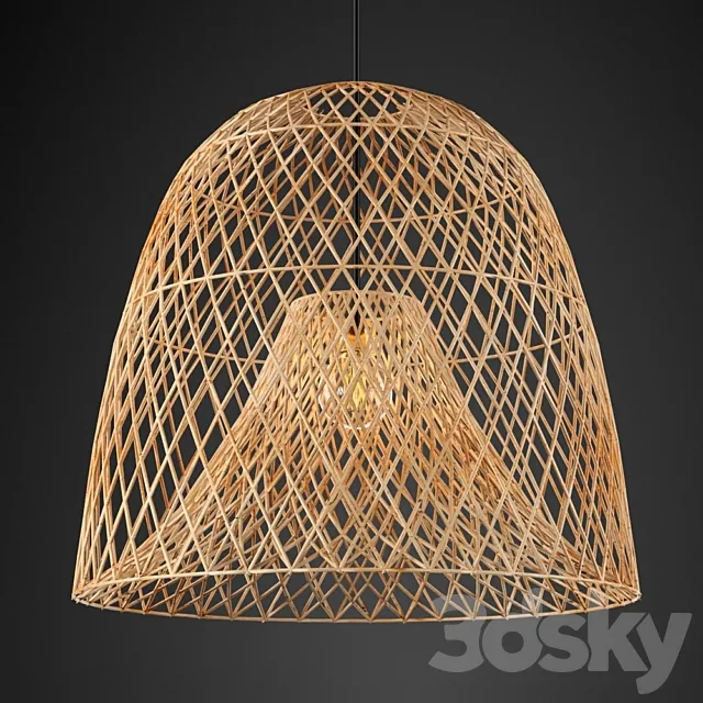 Nassa Basket Pendant Light 3D Model Nassa Basket Pendant Light 3D Model
