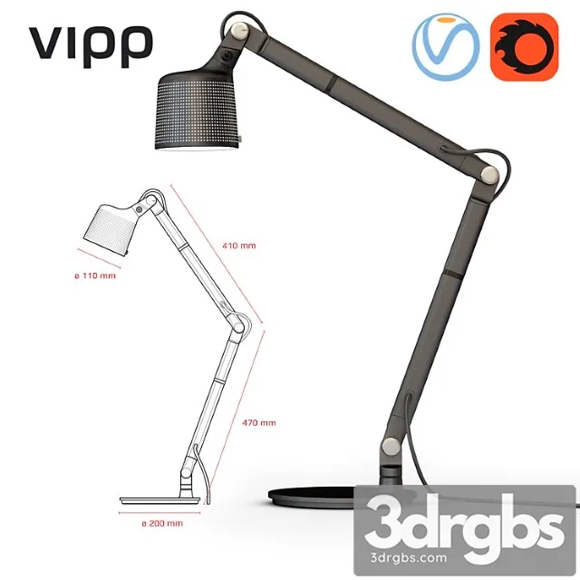 Nastol Naia Lampa Vipp 3D Model Download Nastol Naia Lampa Vipp 3D Model Download