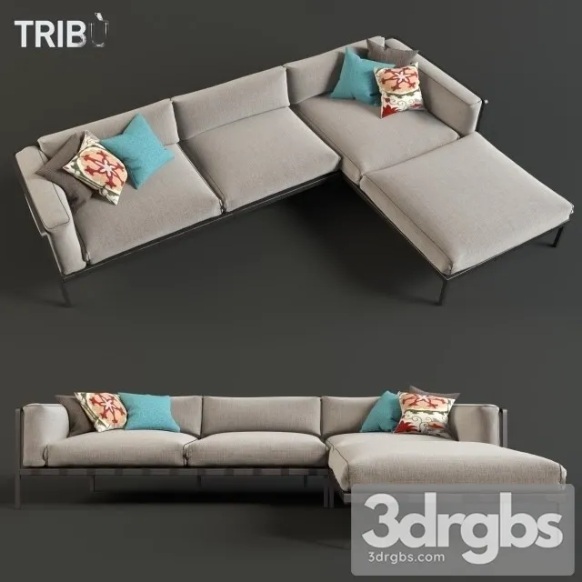 Natal ALU Sofa 3D Model Download