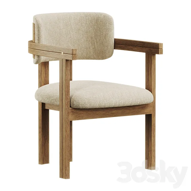 Nathaniel Dining Chair 3D Model Nathaniel Dining Chair 3D Model